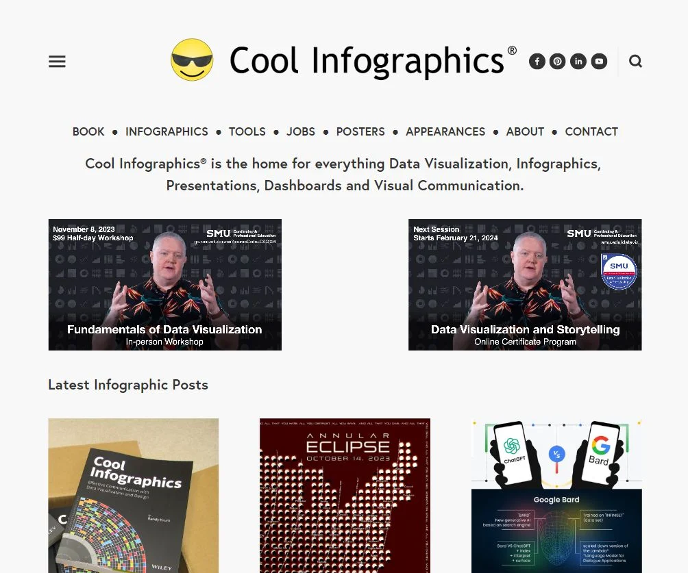 coolinfographics.com homepage