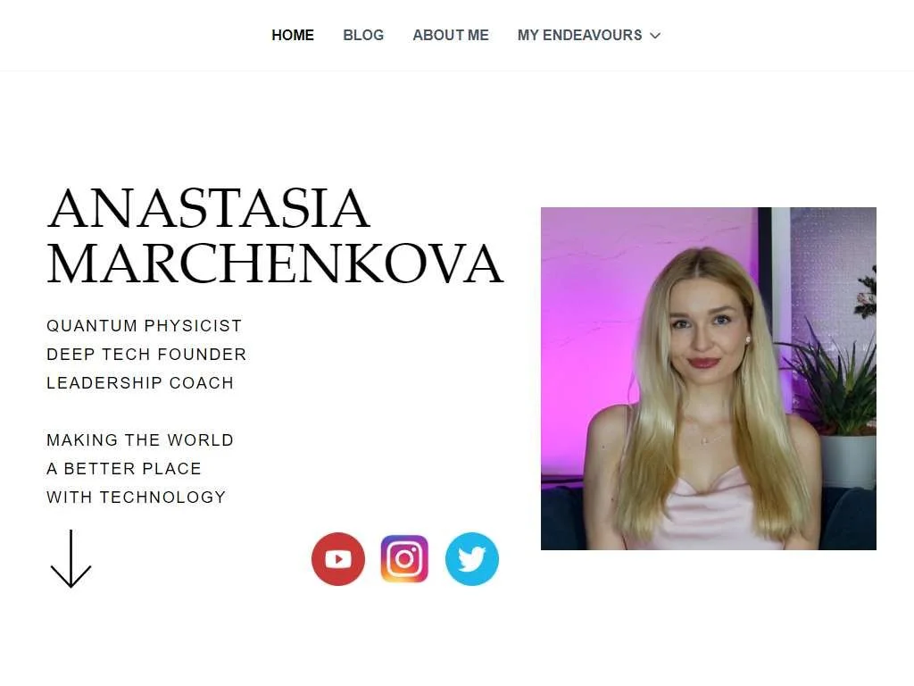 www.amarchenkova.com homepage
