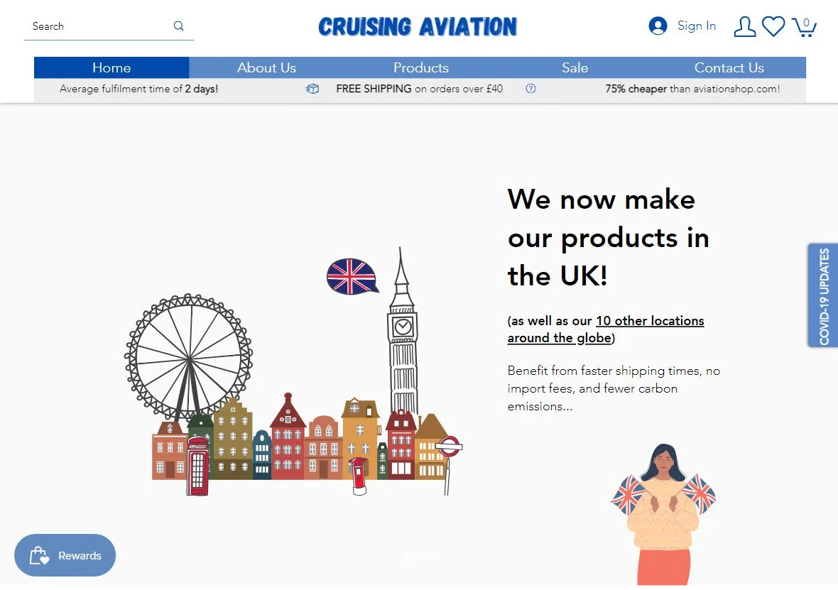 cruisingaviation.com homepage