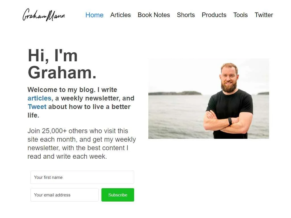 www.grahammann.net homepage