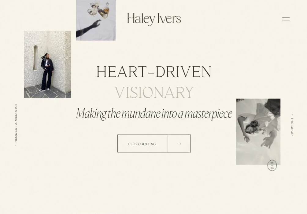 haleyivers.com homepage