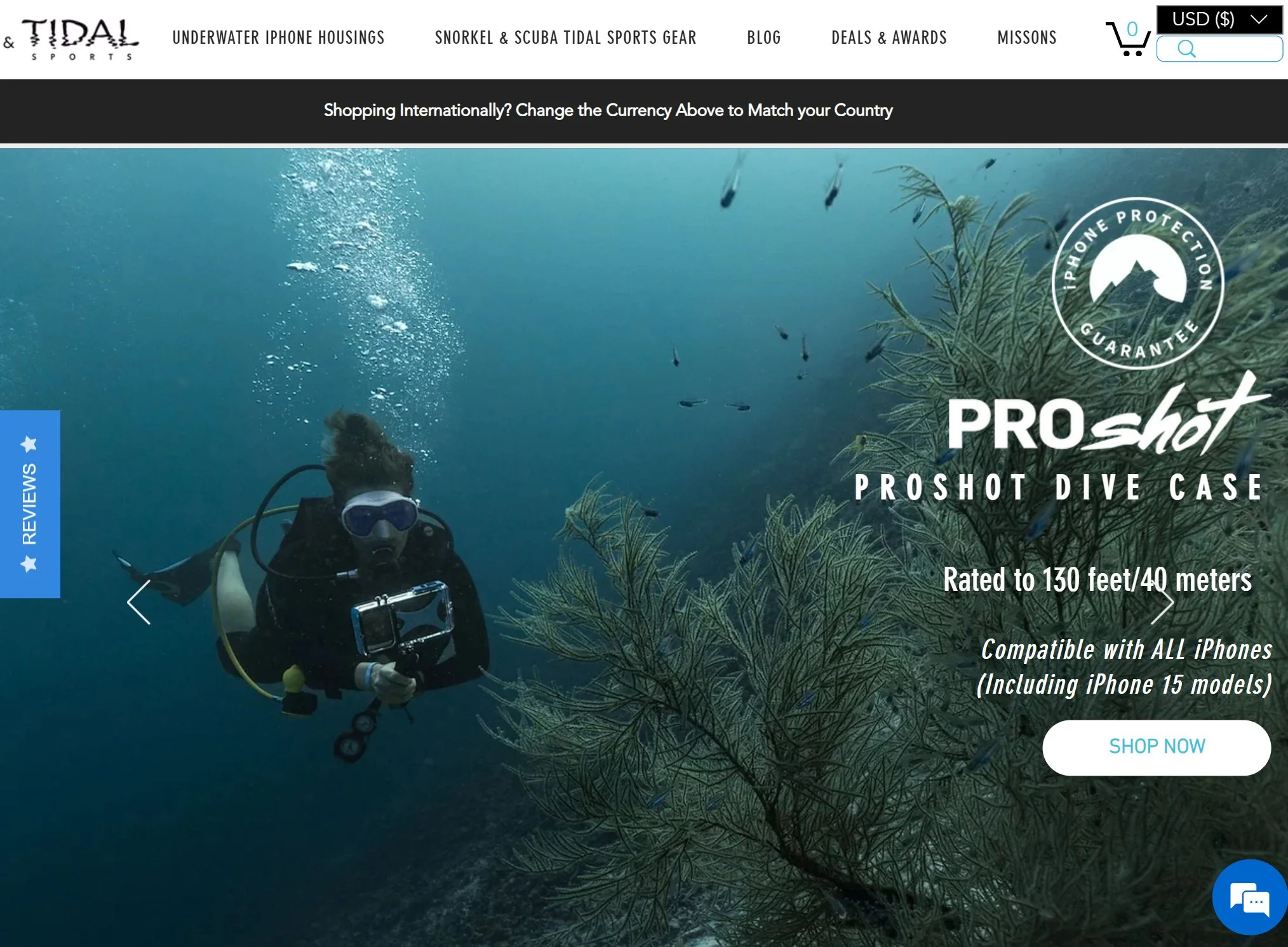 proshotcase.com homepage