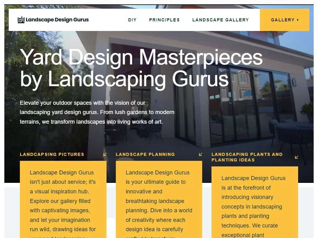 www.the-landscape-design-site.com homepage