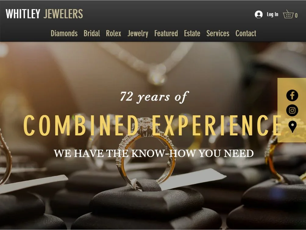 whitleyjewelers.com homepage