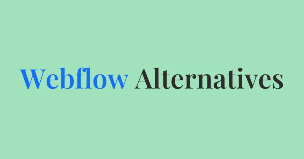 featured image webflow alternatives 1